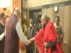 Amit Shah offers prayers at Siddheshwari Kali Temple