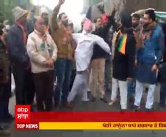 ਰਵਨੀਤ ਬਿੱਟੂ ਨੂੰ ਘੇਰਣ ਆਇਆ ਬੀਜੇਪੀ ਦਾ ਯੁਵਾ ਮੋਰਚਾ