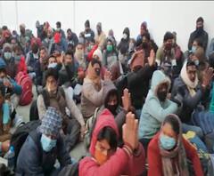 69000 भर्ती के शिक्षक अभ्यर्थियों ने BJP प्रदेशाध्यक्ष के आवास का घेराव