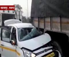 Rural News | रायगडच्या खालापूरमध्ये कशेडी घाटात ट्रक-कारची धडक, अपघातात चार जण जखमी | ABP Majha