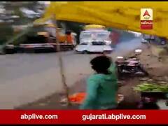 MPમાં દારૂના નશામા ટ્રક ડ્રાઇવર વાનને અડધો કિલોમીટર ઢસડીને લઇ ગયો, જુઓ LIVE અકસ્માત