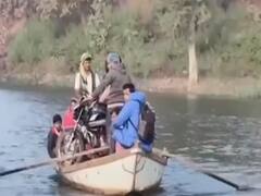 MP सरकार की पोल खोल... नाव के सहारे दो गांव का सफर...आधा पुल तैयार, बाकी भगवान भरोसे
