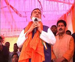 Suvendu Adhikari at Nandigram: কর্মসূচিতে যাওয়ার পথে নন্দীগ্রামের ভূতার মোড়ে ‘হামলা’, বাস ভাঙচুর, ফল ভুগতে হবে, হুঁশিয়ারি শুভেন্দুর