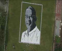 जळगावात जैन इरिगेशनचे संस्थापक भवरलाल जैन यांचं भव्य पोर्ट्रेट, आठ हजार फुटांची भव्य प्रतिकृती