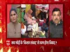 Heated argument between Rubika Liyaquat & AAP's Sanjay Singh over farm laws | Hoonkar