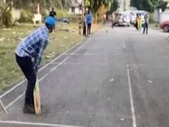 Actor Aamir Khan spotted playing cricket in Dehradun