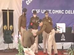 CISF में 10 साल सेवा देने वाले 8 Dog Squads को दी गई विदाई