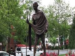 Washington: खालिस्तान समर्थकों ने महात्मा गांधी की प्रतिमा का किया अपमान