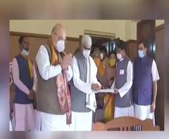 Amit Shah Bengal Visit: বিশ্বভারতীর উপাসনাগৃহ ঘুরে দেখলেন অমিত শাহ