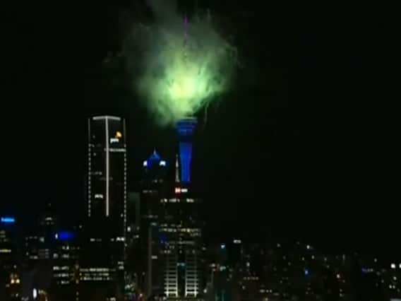 New Year 2021: Celebrations start in New Zealand's Auckland
