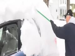 Thick sheet of snow covers New York's Times Square | Master Stroke