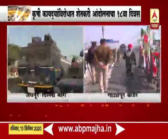 Farmers Protest | गाझीपूर बॉर्डरवरुन शेतकऱ्यांचं आंदोलन सुरु; पोलिसांचा मोठा फौजफाटा तैनात