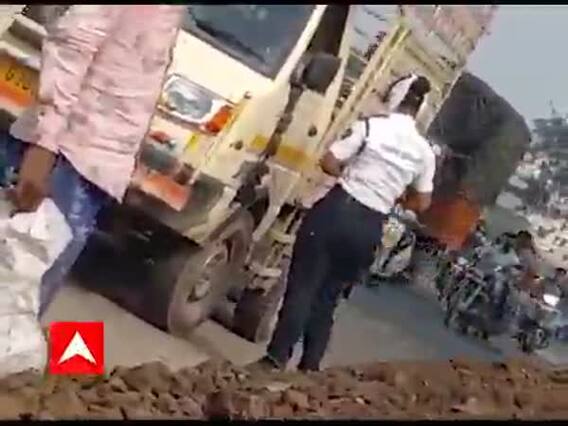 સુરતમાં જાહેરમાં ટેમ્પો ચાલક પાસેથી હપ્તા વસૂલતી મહિલા પોલીસનો વીડિયો વાયરલ