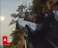 Matheran Jeep Accident | दैव बलवत्तर म्हणून... माथेरान घाटात मोठी दुर्घटना टळली