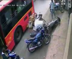 Bhiwandi Accident | भिवंडीत बसची हातगाडीला जोरदार धडक, बाईक पार्किंगचे नियम न पाळल्याने अपघात