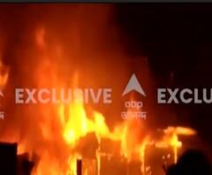 Fire at Dumdum Cant: দমদম ক্যান্টনমেন্ট স্টেশন সংলগ্ন বাজারে আগুন, উত্তুরে হাওয়ায় হু হু করে ছড়িয়ে পড়ে আগুন 