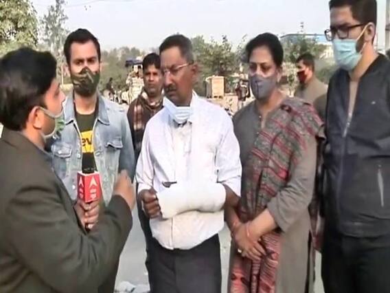 Singhu Border पर हुई हिंसा में अलीपुर थाने के SHO घायल, लगे 50 से ज्यादा टांके, सुनाई पूरी घटना