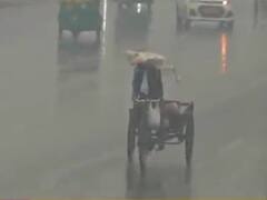 કાતિલ ઠંડી વચ્ચે દિલ્હી-NCRના કેટલાક વિસ્તારોમાં સામાન્ય વરસાદ, જુઓ વીડિયો