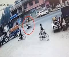 भयंकर Road Accident की खौफनाक तस्वीर CCTV में कैद | Hardoi | ABP Ganga 