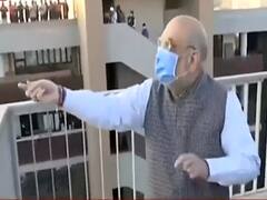 Amit Shah celebrates Makar Sankranti and flies a kite 