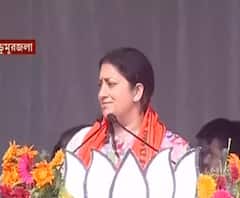Smriti Irani at Dumurjala Stadium: 