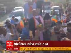 મોરબીમાં ભાજપ નેતાના સ્વાગત સમારોહમાં સોશિયલ ડિસ્ટન્સિંગના ઉડ્યા ધજાગરા