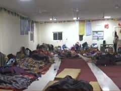 Condition in Delhi's night shelter amid heavy rainfall & cold wave 