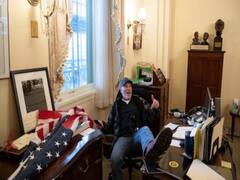 When a pro-Trump protester sat in House Speaker's chair