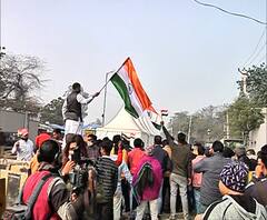 Farmers Protest | सिंघू बॉर्डवर आदोलक शेतकऱ्यांविरोधात जोरदार घोषणाबाजी
