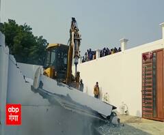 कैसे जमींदोज कर दिया गया हिस्ट्रीशीटर अजय उर्फ नन्हा पाल का घर| Kausambhi | ABP Ganga 