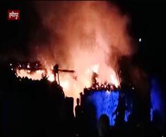 घर में लगी भीषण आग में जलकर आठ मवेशियों की दर्दनाक मौत | Hamirpur | abp Ganga 