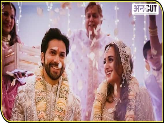 वरुण धवन और नताशा दलाल की मुंबई के अलीबाग में हुई शादी, देखें शादी की इनसाइड फोटो और वीडियो | Uncut
