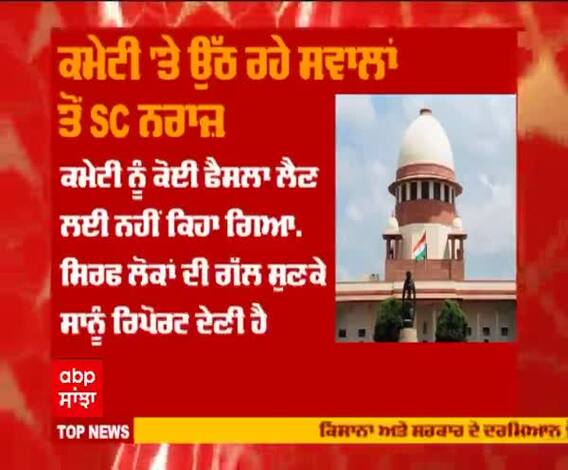 ਕਮੇਟੀ 'ਤੇ ਉੱਠ ਰਹੇ ਸਵਾਲਾਂ ਤੋਂ SC ਨਰਾਜ਼ 