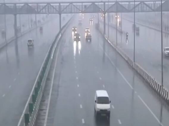 Delhi Weather : Delhi - NCR में भारी बारिश, साथ में गिरे ओले 