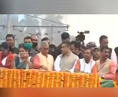 West Bengal Elections 2021: খোদ মুখ্যমন্ত্রীর গড়ে BJP-র রোড শো, ভিড় দেখে উচ্ছ্বসিত বঙ্গ বিজেপির নেতারা 