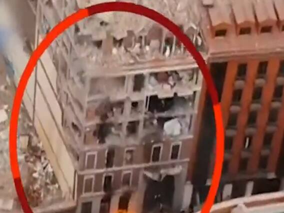 સ્પેનના મેડ્રિડ શહેરમાં ગેસ લીક થવાથી ઇમારતમાં ભીષણ વિસ્ફોટ, જુઓ વીડિયો