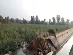 બનાસકાંઠાના વાવની સપરેડા કેનાલમાં 25 ફૂટનું ગાબડું પડ્યુ, જીરાના પાકમાં ફરી વળ્યા પાણી