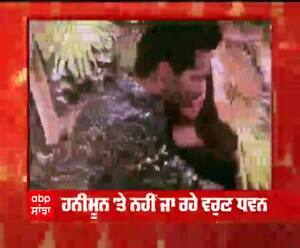 ਹਨੀਮੂਨ 'ਤੇ ਨਹੀਂ ਜਾ ਰਹੇ ਵਰੁਣ ਧਵਨ