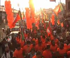 BJP's Road Show: শেষ পর্যন্ত এলেন না Sovan Chatterjee-Baishakhi Banerjee, অন্যান্য নেতৃত্বকে নিয়েই হল রোড শো 