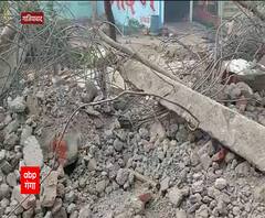 Ghaziabad: सिर्फ बालू-रेत से बना दिया था लेंटर, सीमेंट तो इस्तेमाल ही नहीं हुई | abp Ganga 