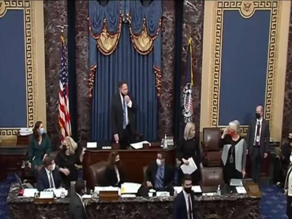 अमेरिका में ट्रंप संमर्थकों का पूरा हंगामा, देखिए- किस तरह से संसद में उत्पात मचाया गया