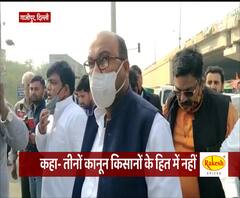 किसानों के समर्थन में गाजीपुर बॉर्डर पहुंचे UP कांग्रेस अध्यक्ष अजय कुमार लल्लू