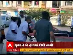 વલસાડના ધરમપુર ચોકડી પાસે યુવકને દોરી વાગતા ઇજા, જુઓ વીડિયો 