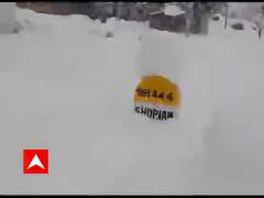 જમ્મુ કાશ્મીરના શોપિયામાં ભારે બરફ વર્ષા, જુઓ વીડિયો 