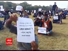 ગાંધીનગરમાં LRD ઉમેદવારોએ ધરણા પ્રદર્શન કરી પોતાનો રોષ વ્યક્ત કર્યો, પોલીસે કરી અટકાયત