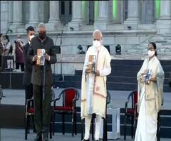 Netaji's Birth Anniversary: রাজনৈতিক বিবাদ ভুলে নেতাজি স্মরণে একমঞ্চে মোদি-মমতা-ধনকড় 