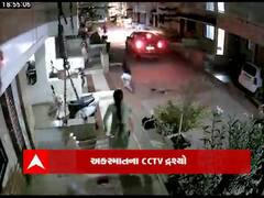 રોડ પર કામ કરતા યુવકને પૂરપાટ ઝડપે આવતી કારે આ રીતે ફંગોળ્યો. જુઓ CCTV 