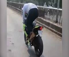 चंद्रपूर जिल्ह्यात दुचाकीस्वारांचा जीवघेणा स्टंट, दुचाकीस्वारांच्या स्टंटमुळे नागरिक त्रस्त