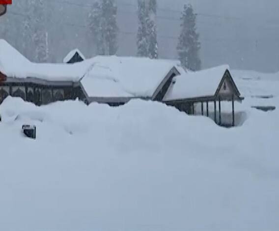 Snowfall in Kashmir valley | काश्मीर खोरं बर्फमय; जोरदार बर्फवृष्टीमुळे जनजीवन विस्कळीत