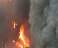 Thane Wagle Estate Fire | ठाण्यातील वागळे इस्टेट परिसरात बायोसेन्स डायग्नॉस्टिक कंपनीत भीषण आग